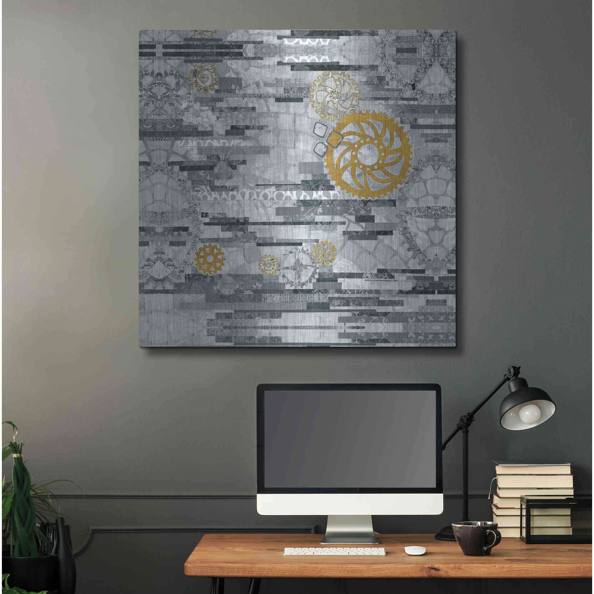 Luxe Metal Art 'EU Timetable I BW' by Kathy Ferguson, Metal Wall Art,36x36