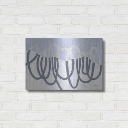 Luxe Metal Art 'Loops III' by Kathy Ferguson, Metal Wall Art,24x16