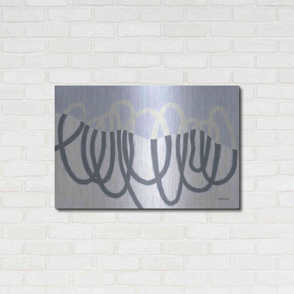 Luxe Metal Art 'Loops III' by Kathy Ferguson, Metal Wall Art,36x24