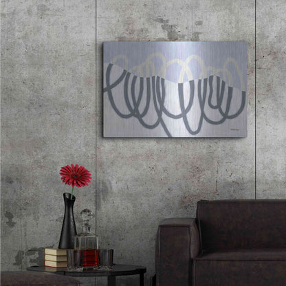 Luxe Metal Art 'Loops III' by Kathy Ferguson, Metal Wall Art,36x24