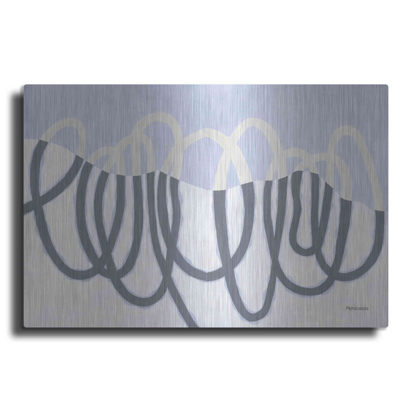 Luxe Metal Art 'Loops III' by Kathy Ferguson, Metal Wall Art