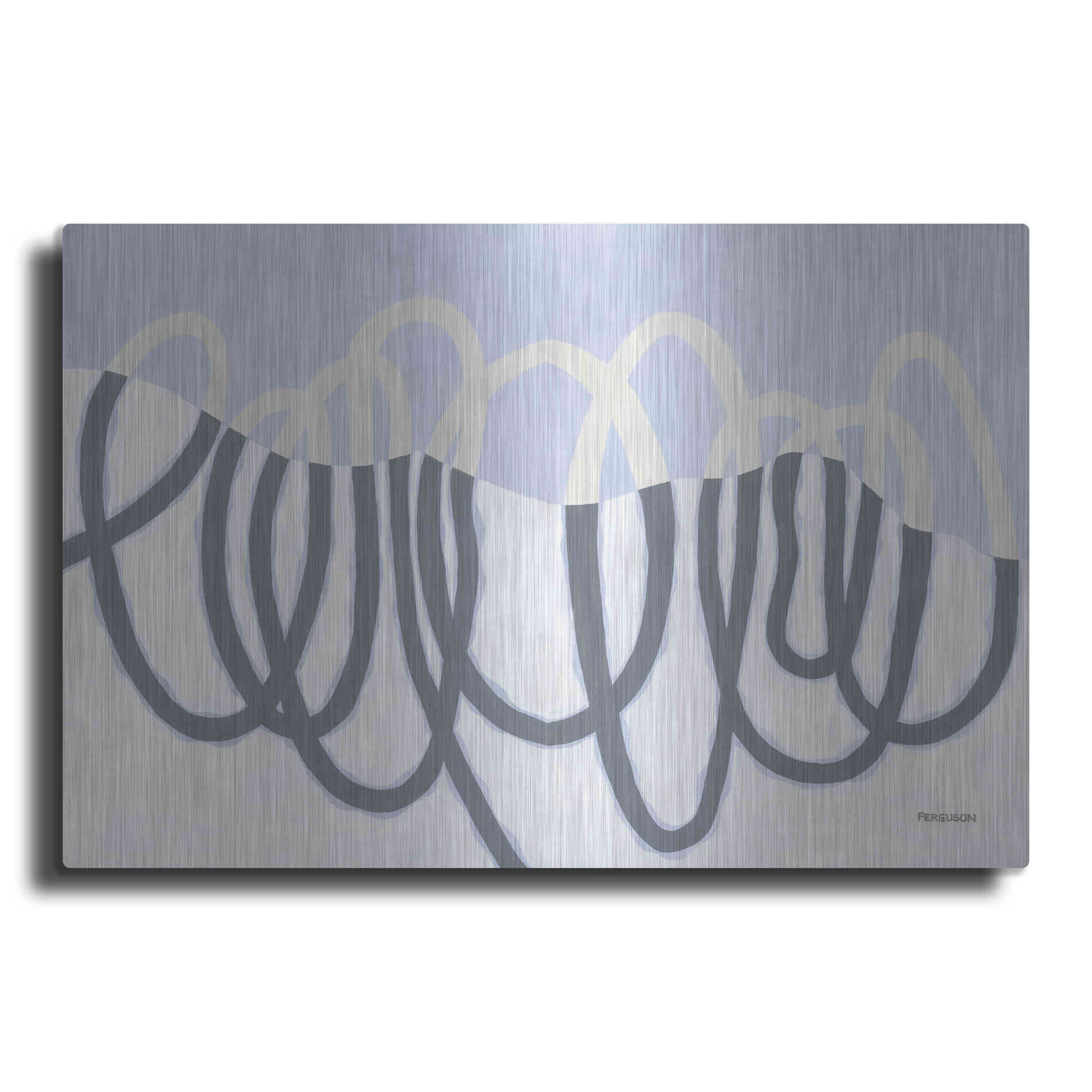 Luxe Metal Art 'Loops III' by Kathy Ferguson, Metal Wall Art