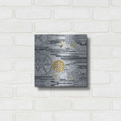 Luxe Metal Art 'EU Timetable II BW' by Kathy Ferguson, Metal Wall Art,12x12