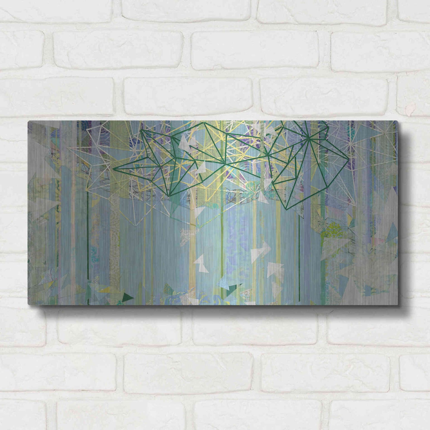 Luxe Metal Art 'Hanging Around III' by Kathy Ferguson, Metal Wall Art,24x12