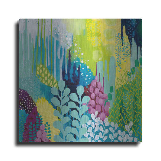 Luxe Metal Art 'Jewel Forest II' by Kathy Ferguson, Metal Wall Art