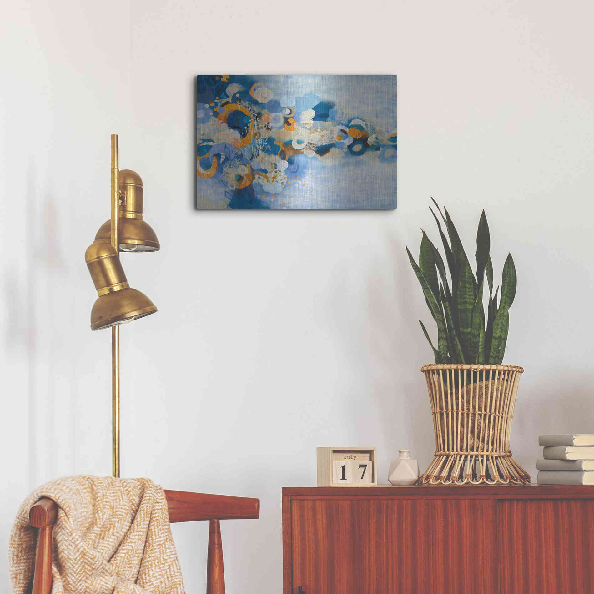 Luxe Metal Art 'Nantucket Summer' by Kathy Ferguson, Metal Wall Art,24x16