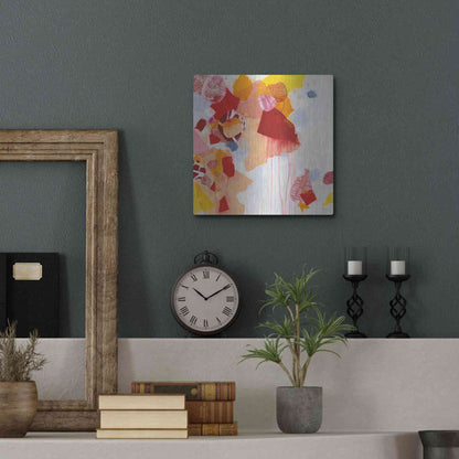 Luxe Metal Art 'Falling Apart' by Kathy Ferguson, Metal Wall Art,12x12