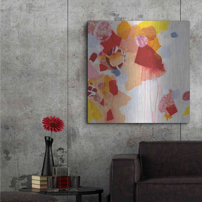 Luxe Metal Art 'Falling Apart' by Kathy Ferguson, Metal Wall Art,36x36