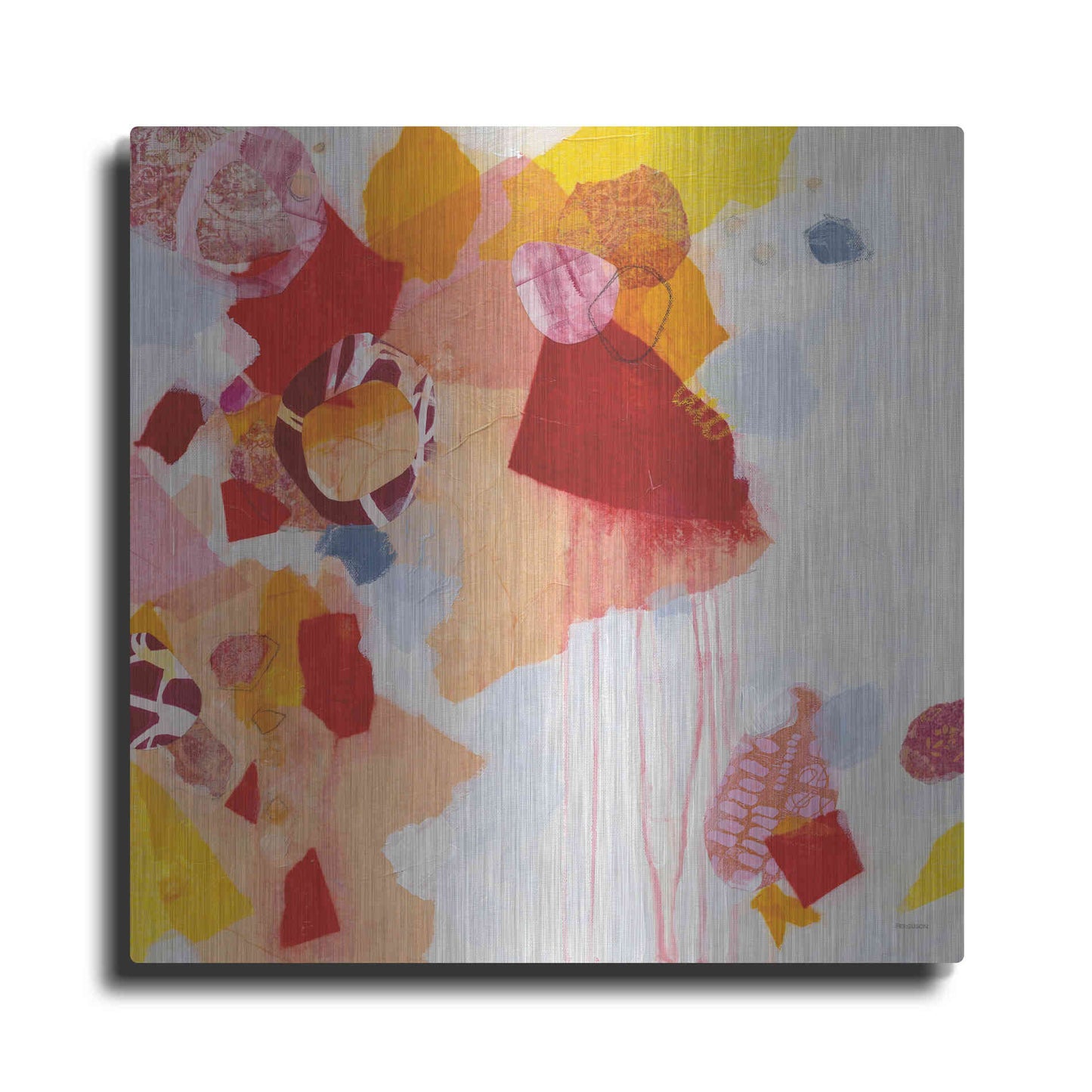 Luxe Metal Art 'Falling Apart' by Kathy Ferguson, Metal Wall Art