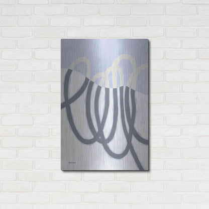 Luxe Metal Art 'Loops I' by Kathy Ferguson, Metal Wall Art,24x36
