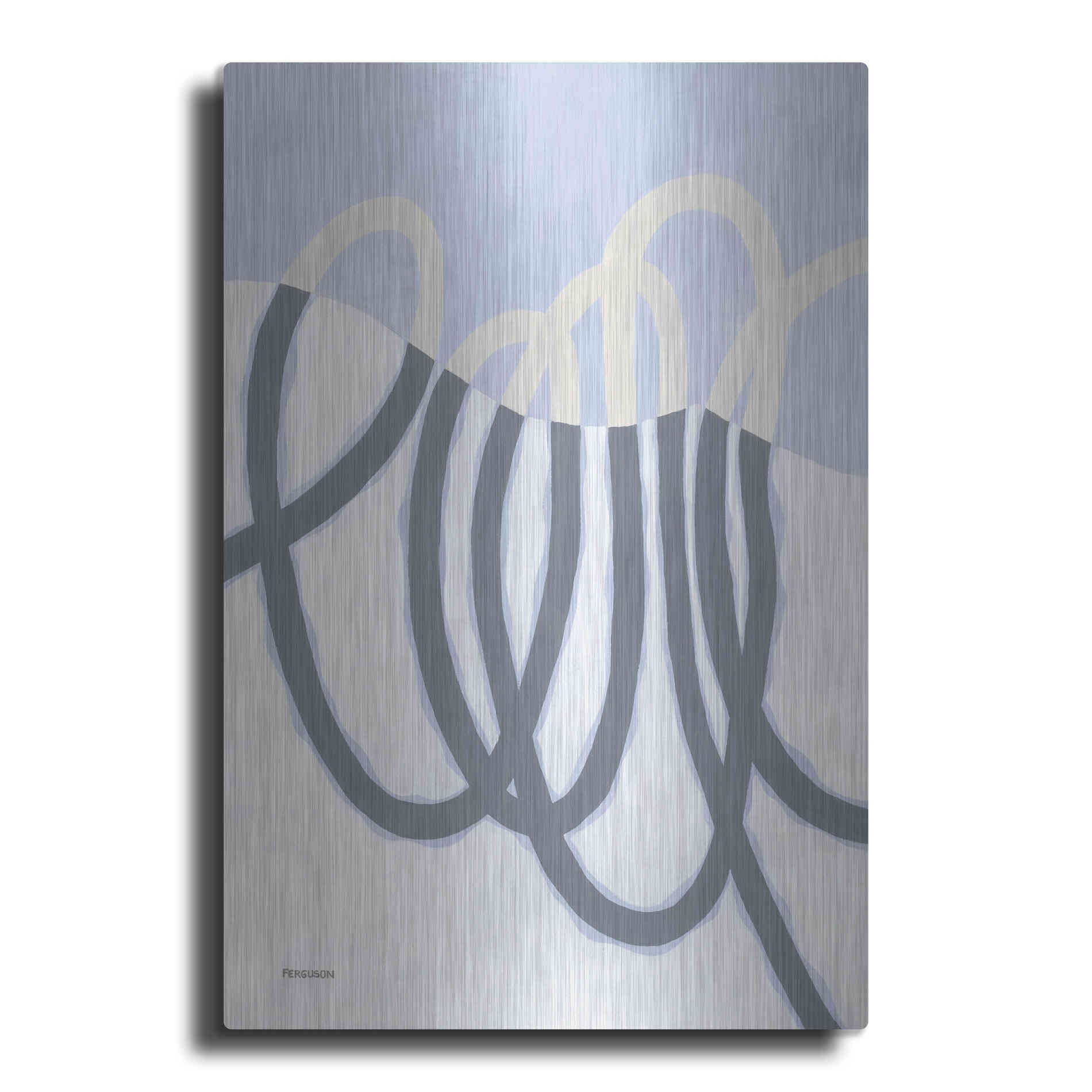 Luxe Metal Art 'Loops I' by Kathy Ferguson, Metal Wall Art