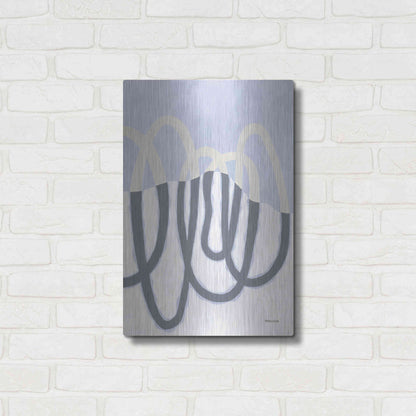 Luxe Metal Art 'Loops II' by Kathy Ferguson, Metal Wall Art,16x24