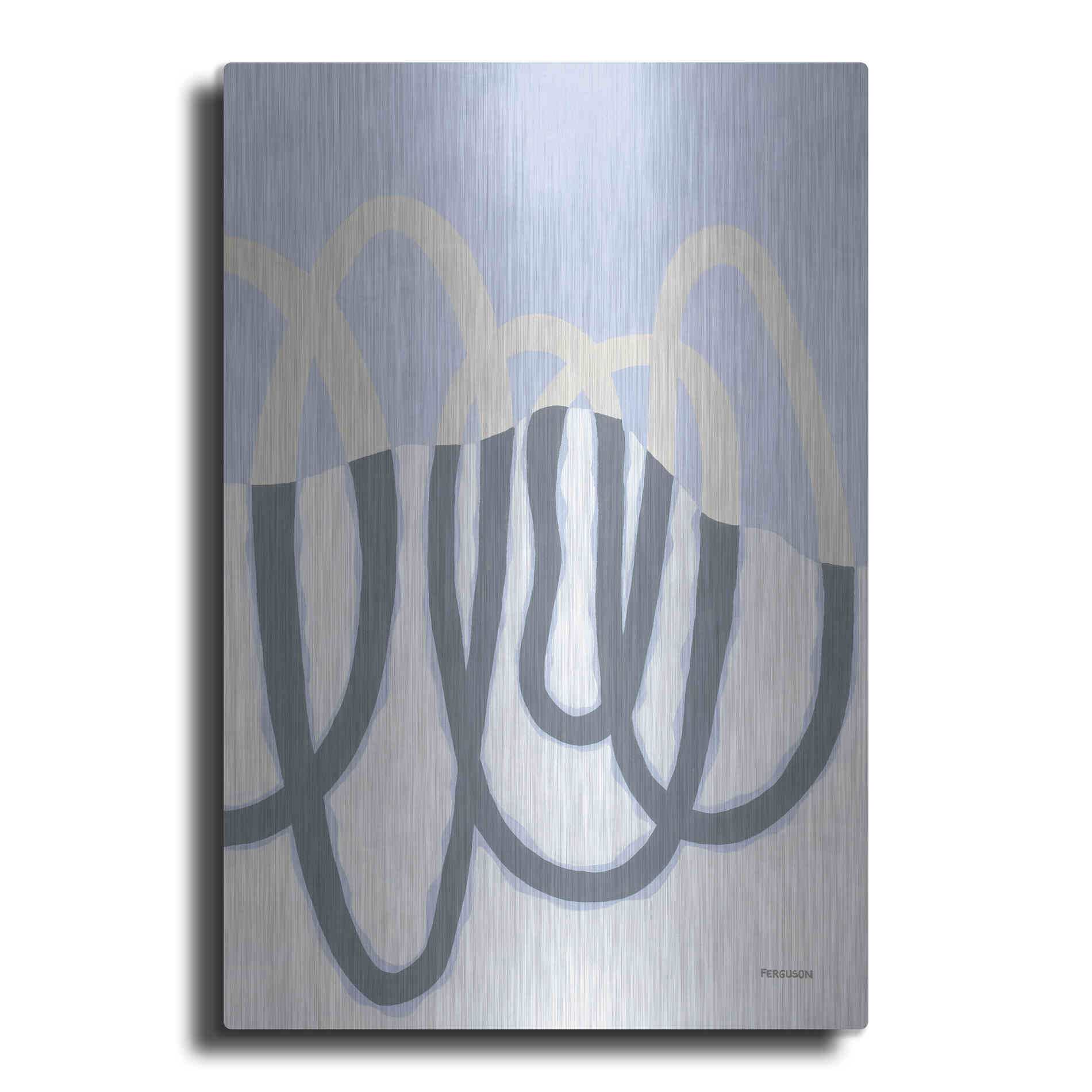 Luxe Metal Art 'Loops II' by Kathy Ferguson, Metal Wall Art