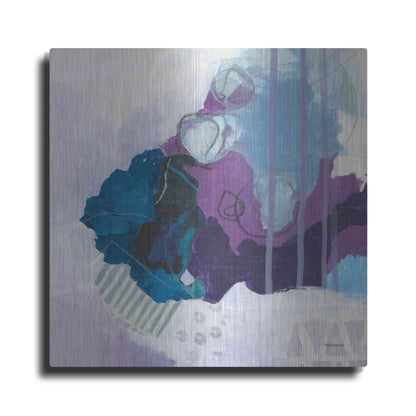 Luxe Metal Art 'Amethyst' by Kathy Ferguson, Metal Wall Art