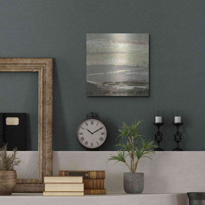 Luxe Metal Art 'Soft Day II' by Grainne Dowling, Metal Wall Art,12x12