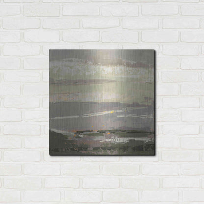 Luxe Metal Art 'Soft Day II' by Grainne Dowling, Metal Wall Art,24x24