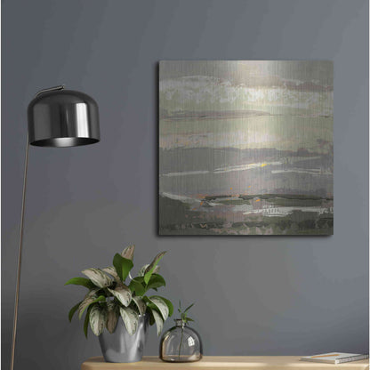 Luxe Metal Art 'Soft Day II' by Grainne Dowling, Metal Wall Art,24x24