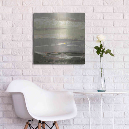 Luxe Metal Art 'Soft Day II' by Grainne Dowling, Metal Wall Art,24x24