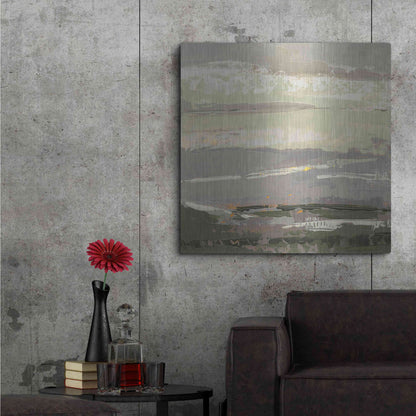 Luxe Metal Art 'Soft Day II' by Grainne Dowling, Metal Wall Art,36x36