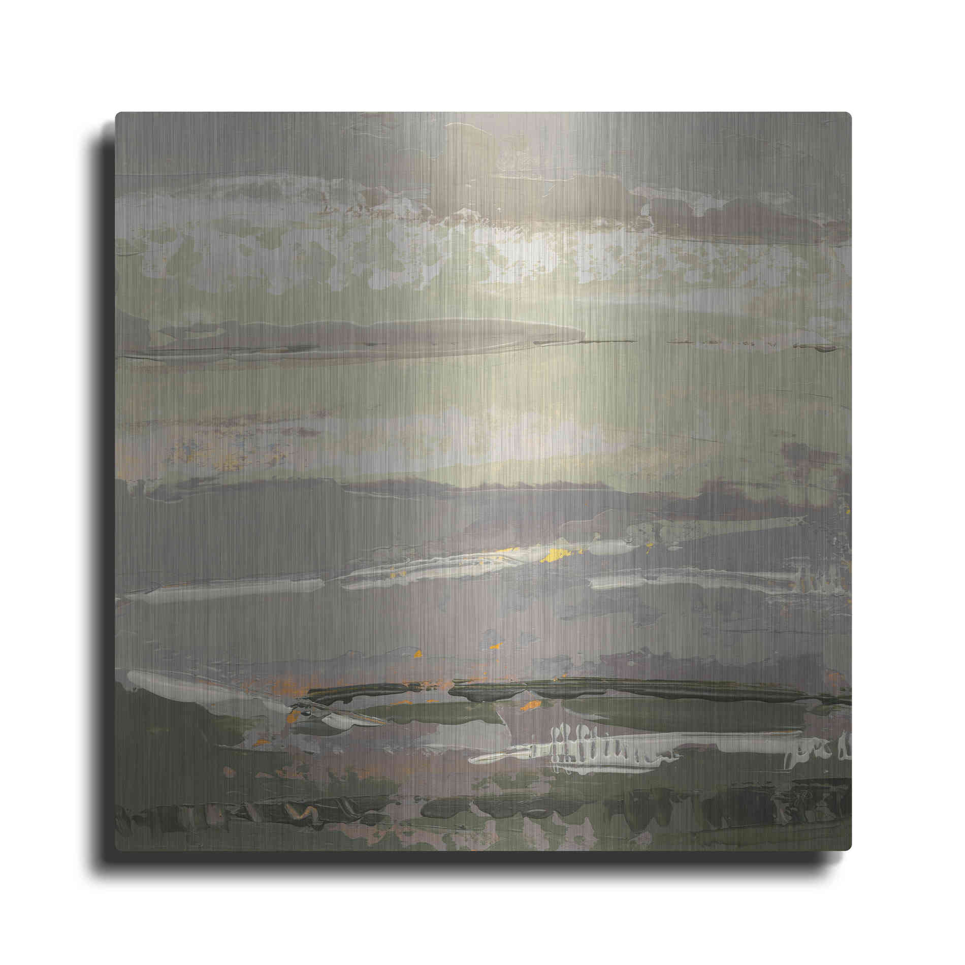 Luxe Metal Art 'Soft Day II' by Grainne Dowling, Metal Wall Art