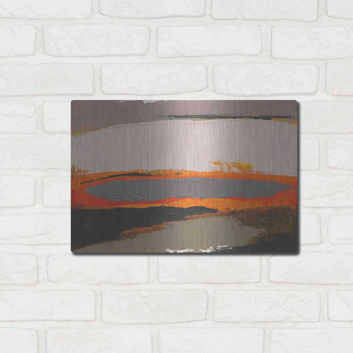 Luxe Metal Art 'Ceide Study I' by Grainne Dowling, Metal Wall Art,16x12