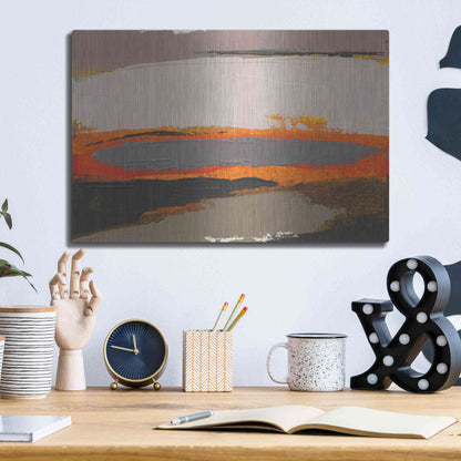 Luxe Metal Art 'Ceide Study I' by Grainne Dowling, Metal Wall Art,16x12