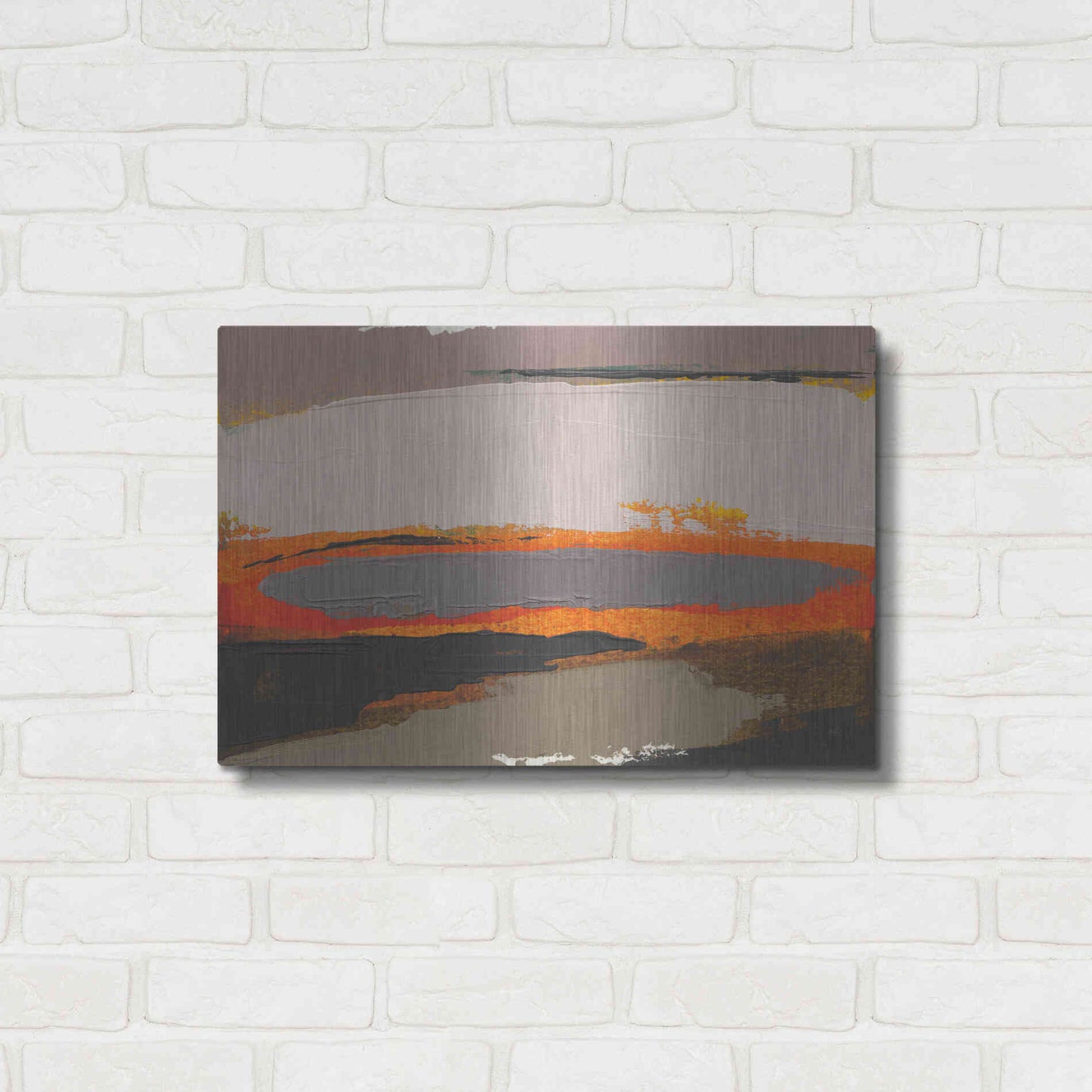 Luxe Metal Art 'Ceide Study I' by Grainne Dowling, Metal Wall Art,24x16