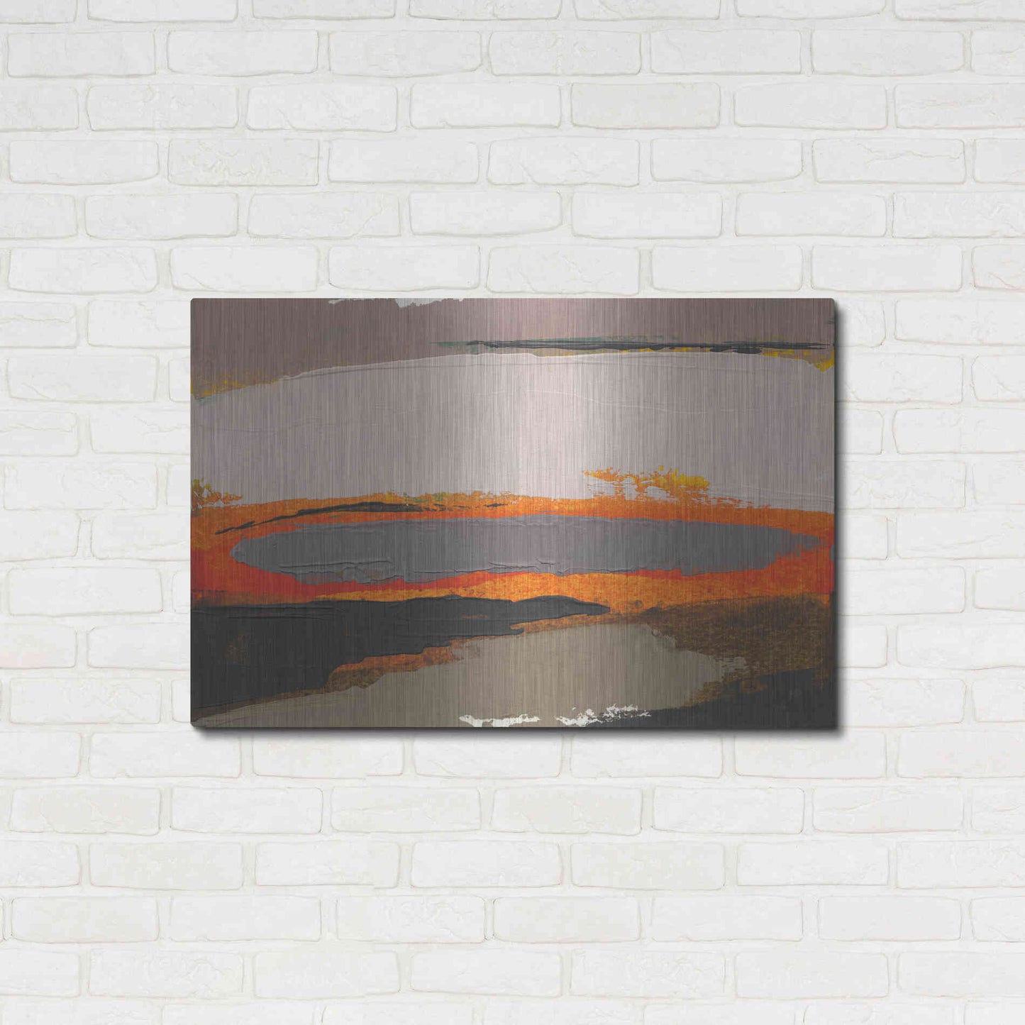 Luxe Metal Art 'Ceide Study I' by Grainne Dowling, Metal Wall Art,36x24