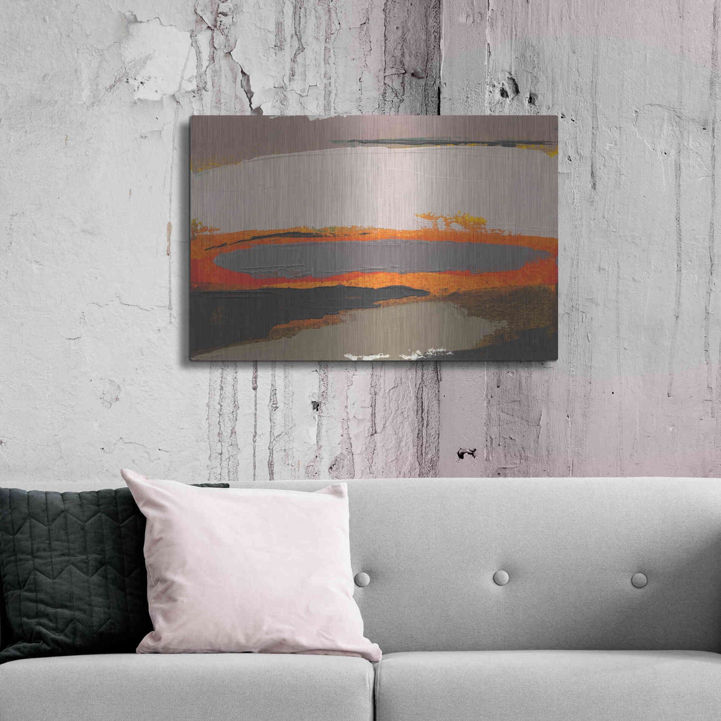 Luxe Metal Art 'Ceide Study I' by Grainne Dowling, Metal Wall Art,36x24