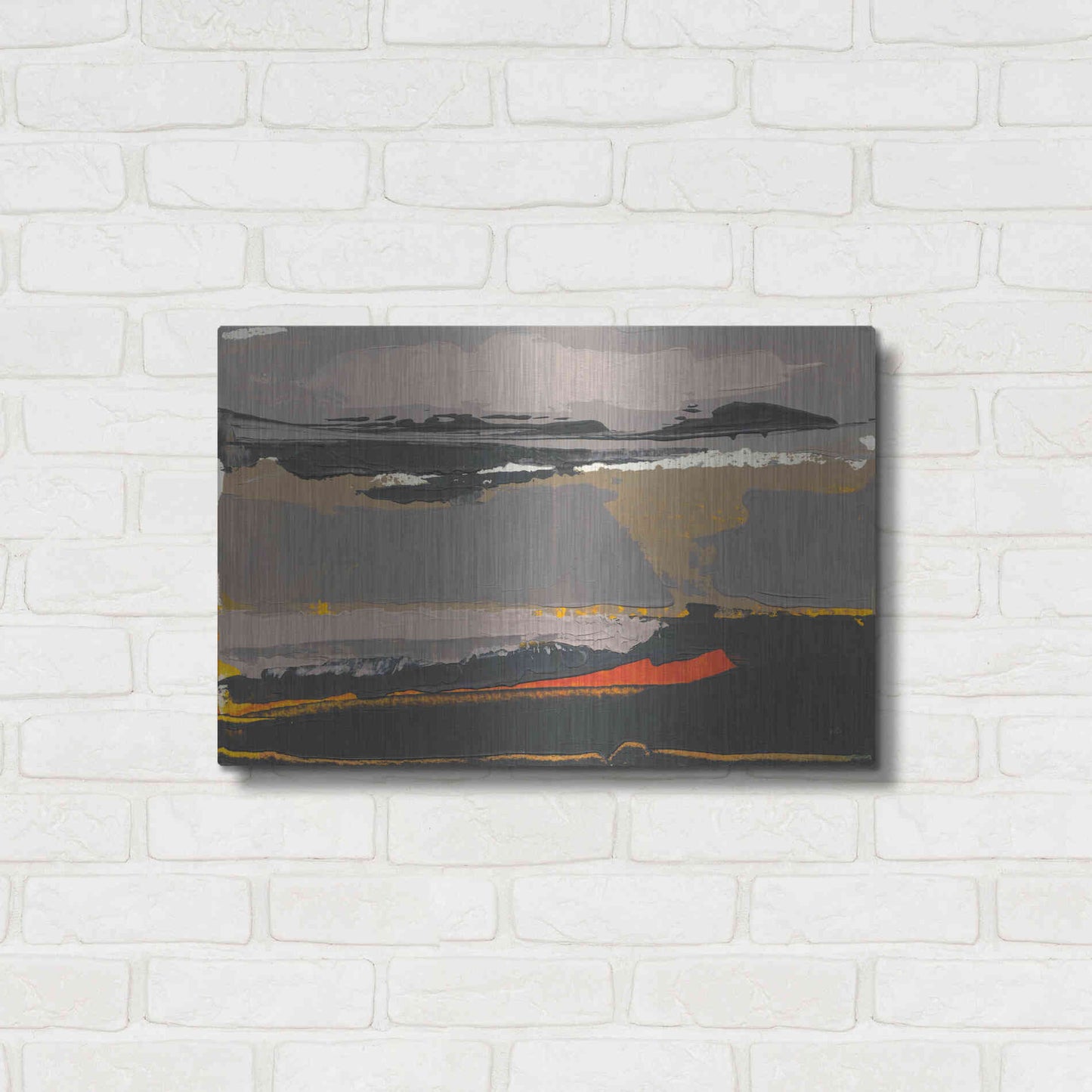 Luxe Metal Art 'Ceide Study II' by Grainne Dowling, Metal Wall Art,24x16