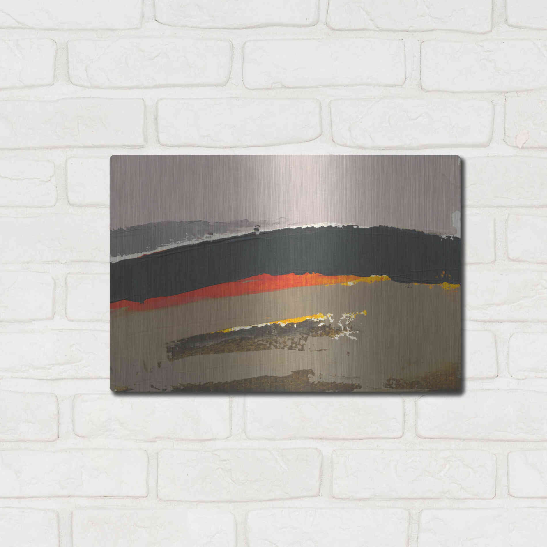 Luxe Metal Art 'Ceide Study III' by Grainne Dowling, Metal Wall Art,16x12