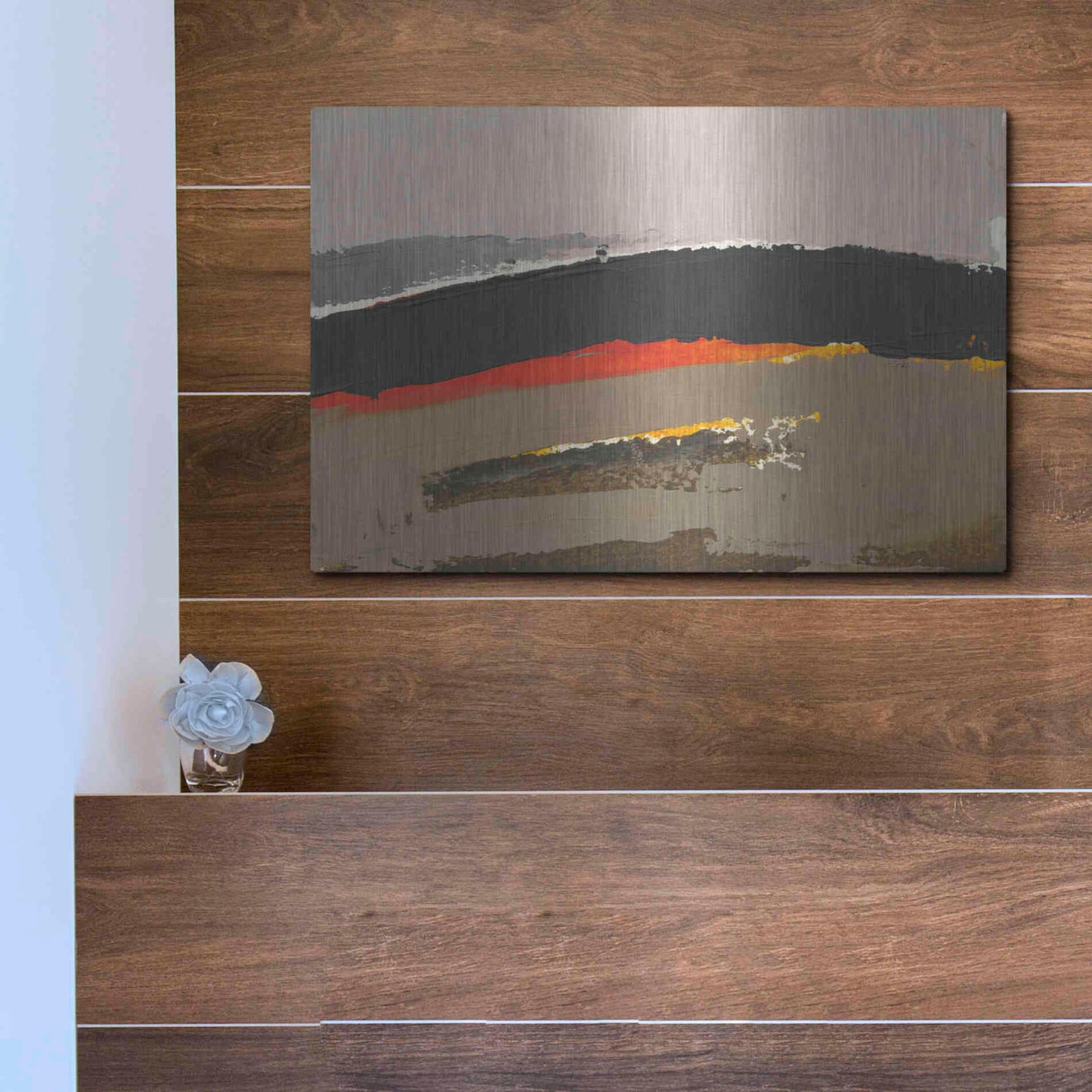 Luxe Metal Art 'Ceide Study III' by Grainne Dowling, Metal Wall Art,16x12