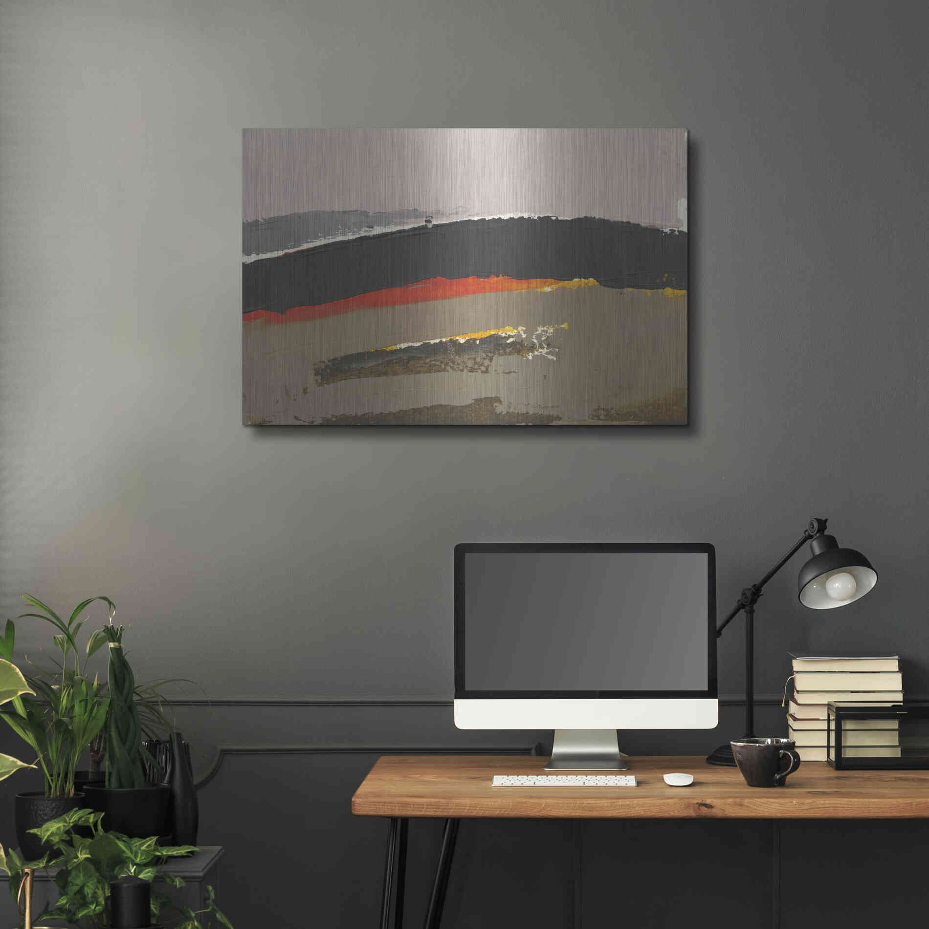 Luxe Metal Art 'Ceide Study III' by Grainne Dowling, Metal Wall Art,36x24