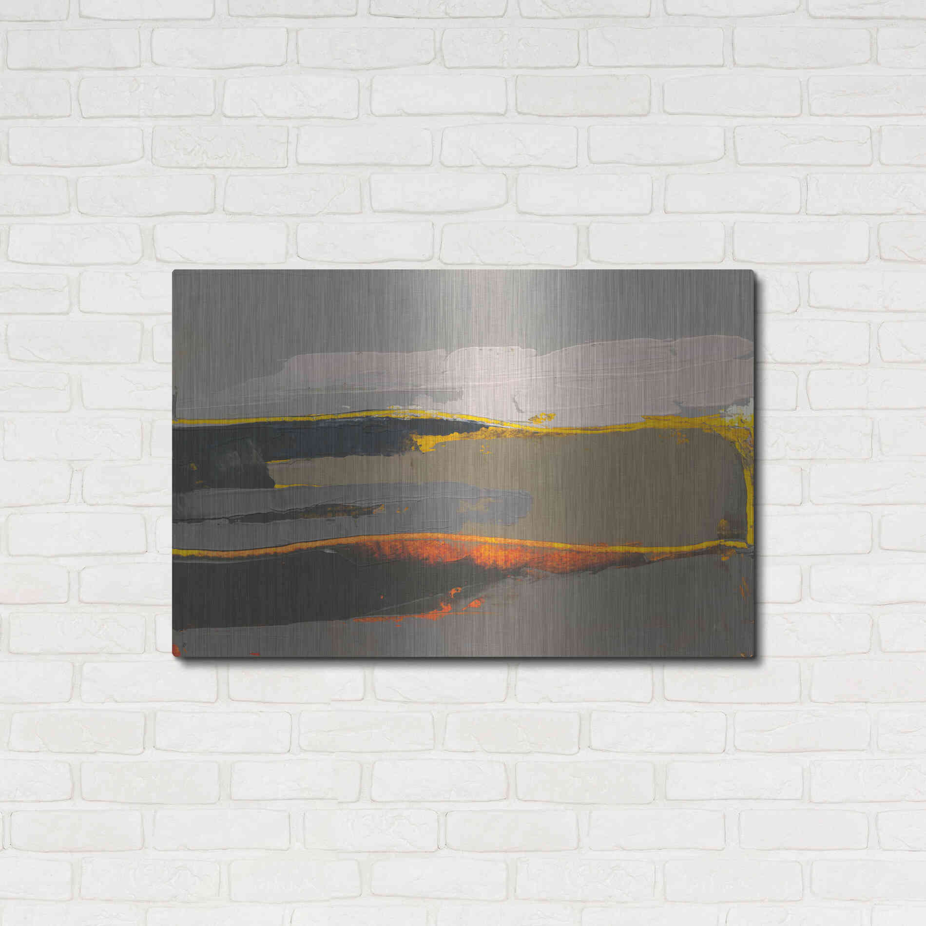 Luxe Metal Art 'Ceide Study IV' by Grainne Dowling, Metal Wall Art,36x24