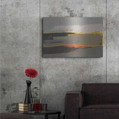 Luxe Metal Art 'Ceide Study IV' by Grainne Dowling, Metal Wall Art,36x24