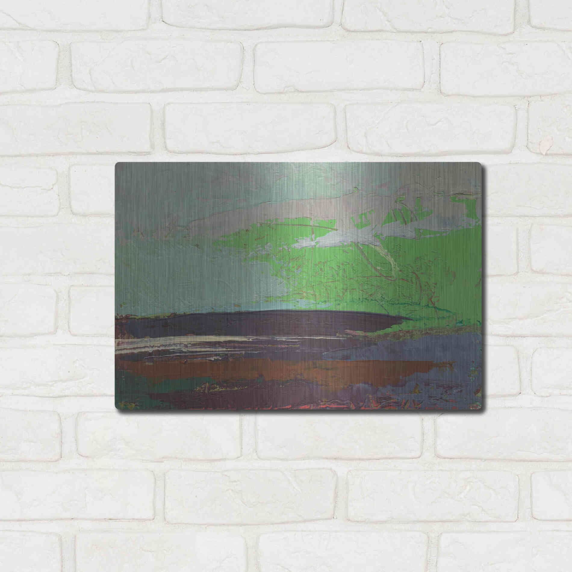 Luxe Metal Art 'Ceide Study XIII' by Grainne Dowling, Metal Wall Art,16x12