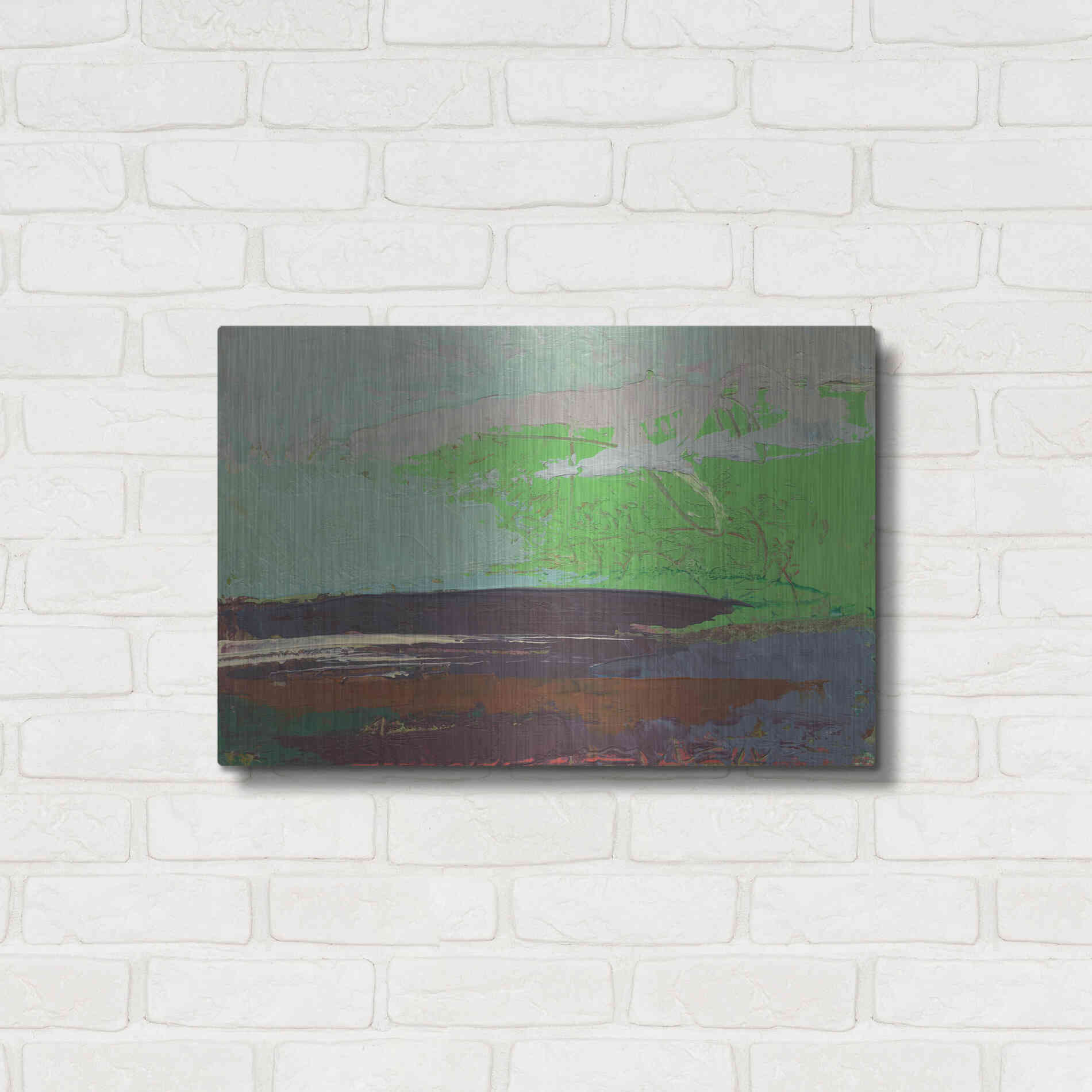 Luxe Metal Art 'Ceide Study XIII' by Grainne Dowling, Metal Wall Art,24x16