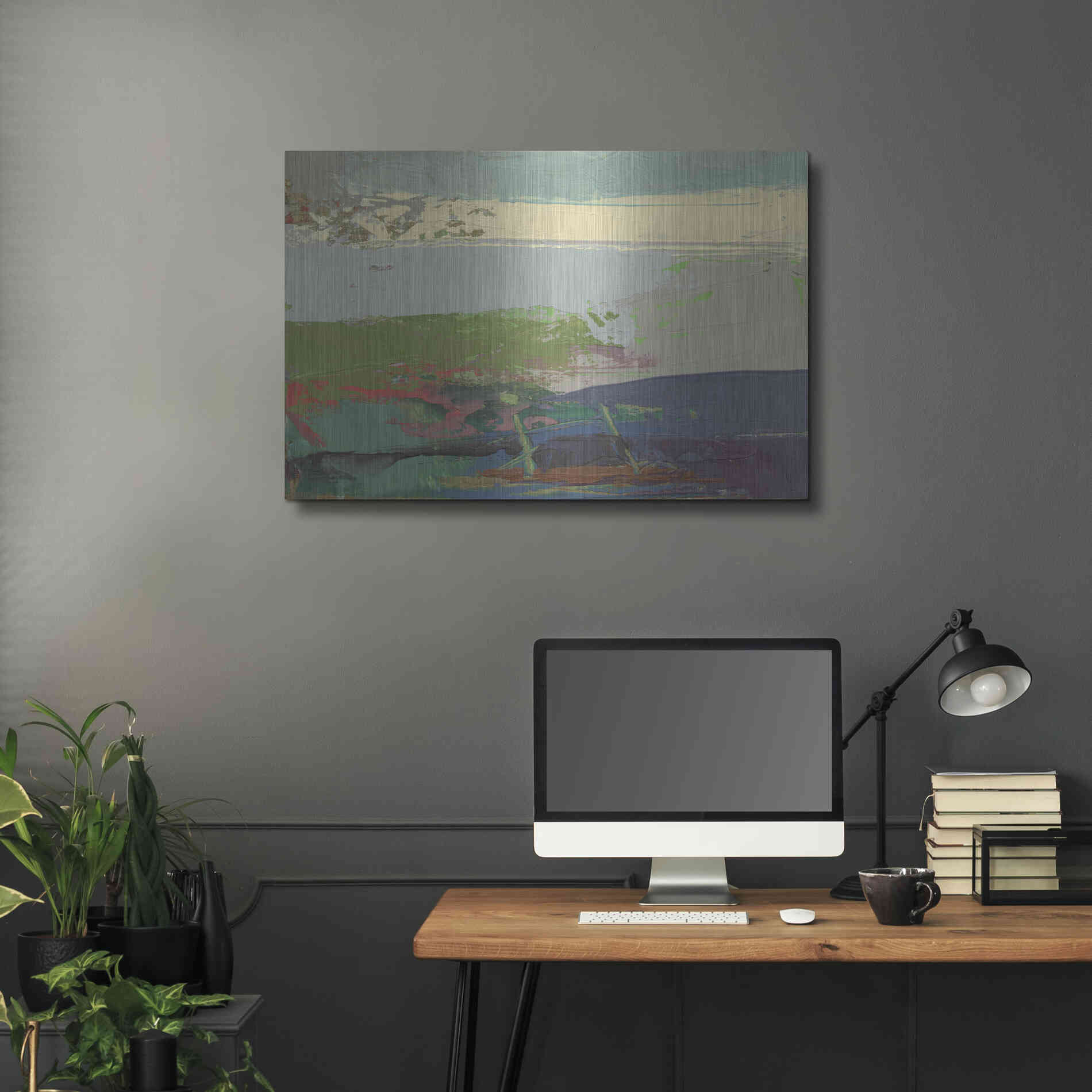 Luxe Metal Art 'Ceide Study XIV' by Grainne Dowling, Metal Wall Art,36x24