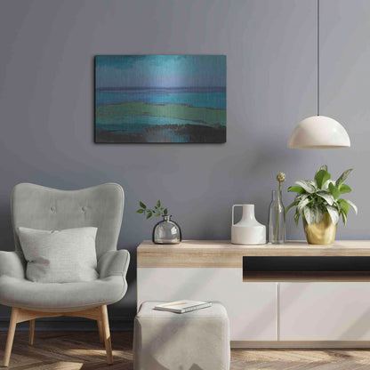 Luxe Metal Art 'Low Tide Killala' by Grainne Dowling, Metal Wall Art,24x16