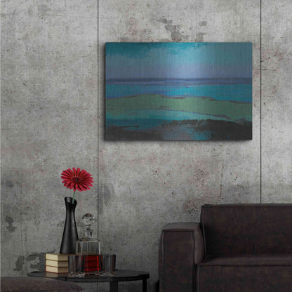 Luxe Metal Art 'Low Tide Killala' by Grainne Dowling, Metal Wall Art,36x24