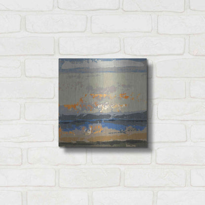 Luxe Metal Art 'Evening Killala Bay' by Grainne Dowling, Metal Wall Art,12x12