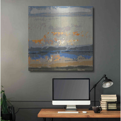 Luxe Metal Art 'Evening Killala Bay' by Grainne Dowling, Metal Wall Art,36x36