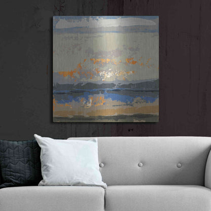 Luxe Metal Art 'Evening Killala Bay' by Grainne Dowling, Metal Wall Art,36x36