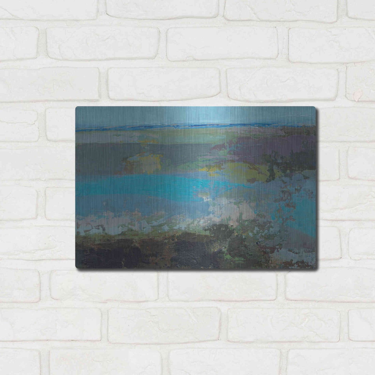 Luxe Metal Art 'Killala Bay IV' by Grainne Dowling, Metal Wall Art,16x12