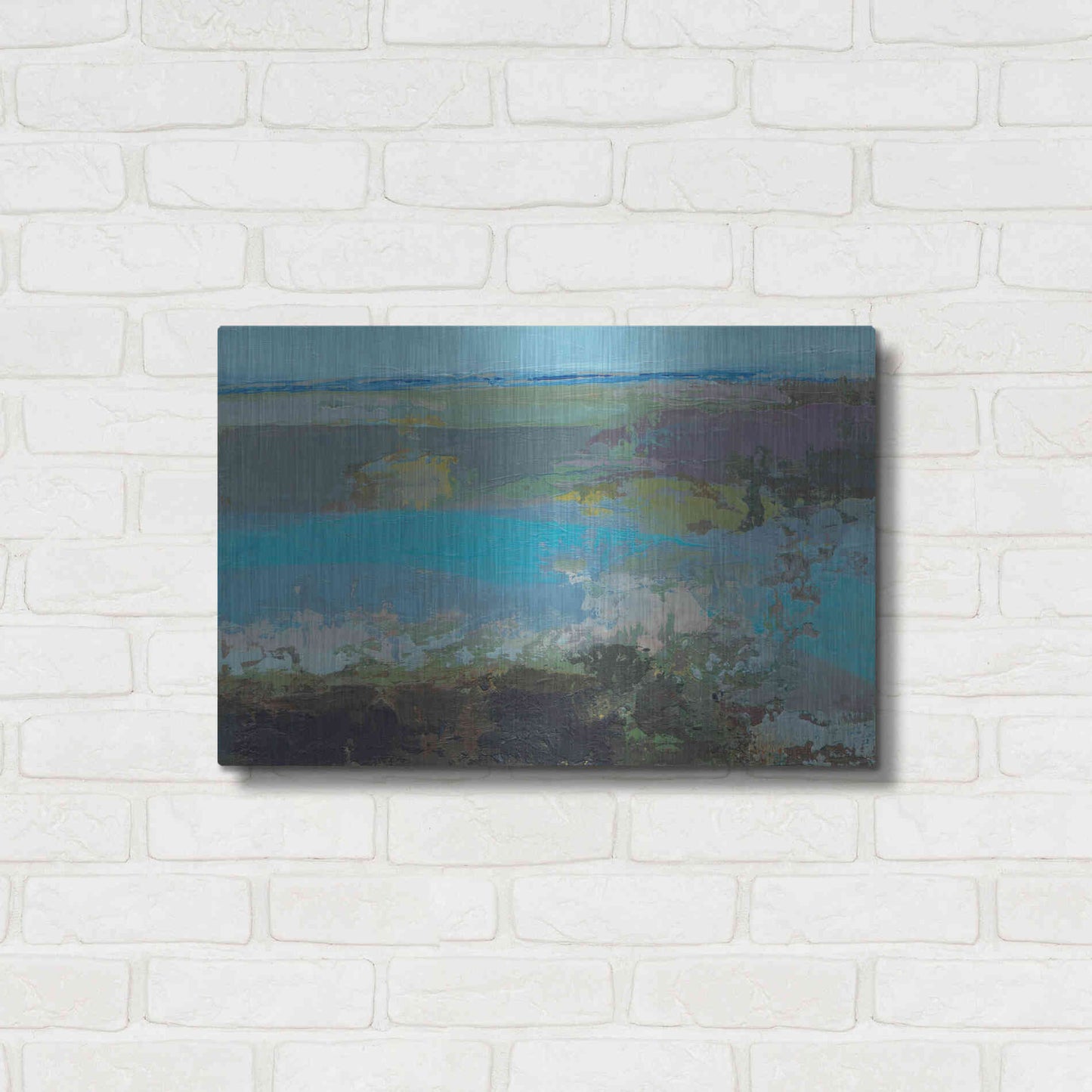 Luxe Metal Art 'Killala Bay IV' by Grainne Dowling, Metal Wall Art,24x16