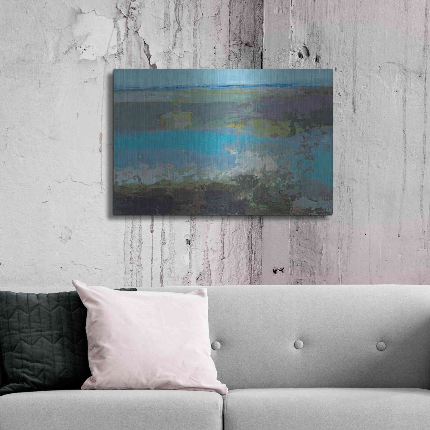 Luxe Metal Art 'Killala Bay IV' by Grainne Dowling, Metal Wall Art,36x24
