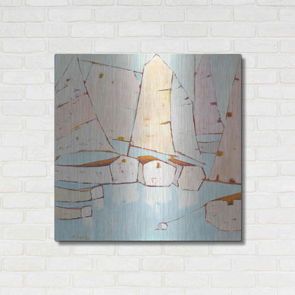 Luxe Metal Art 'Moored' by Phyllis Adams, Metal Wall Art,36x36