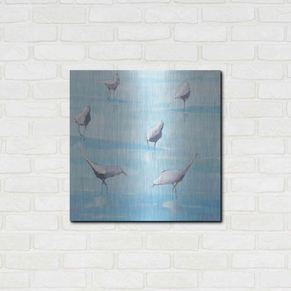 Luxe Metal Art 'By the Waters Edge' by Phyllis Adams, Metal Wall Art,24x24