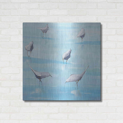 Luxe Metal Art 'By the Waters Edge' by Phyllis Adams, Metal Wall Art,36x36