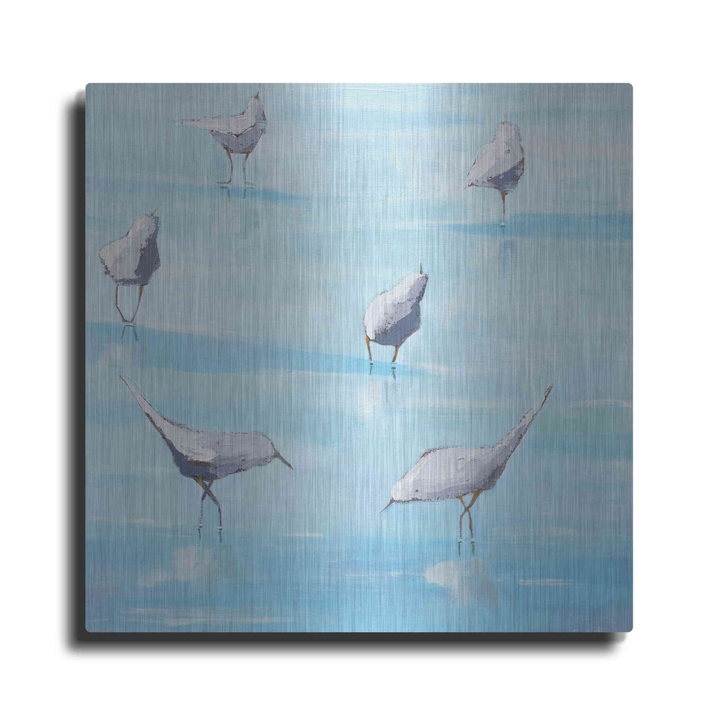 Luxe Metal Art 'By the Waters Edge' by Phyllis Adams, Metal Wall Art